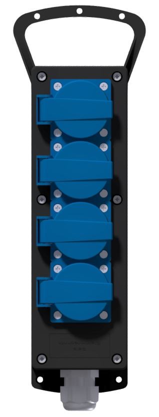 COFFRET MULTIPRISES - 4PC NF + 10M HO7RNF 3G2.5² + Fiche NF
