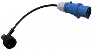 Adaptateur avec câble CEI/USE 16A 230V IP44